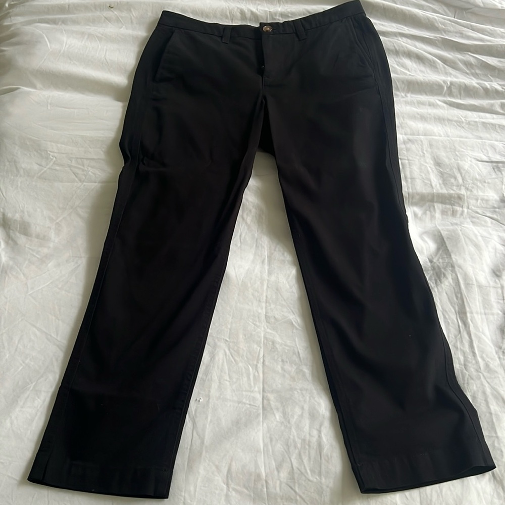 NWT J Crew Black High Rise Girlfriend Chino size 6P
